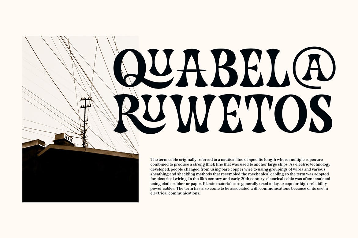 现代复古杂志海报标识设计衬线英文字体 Caupako Font_img_2