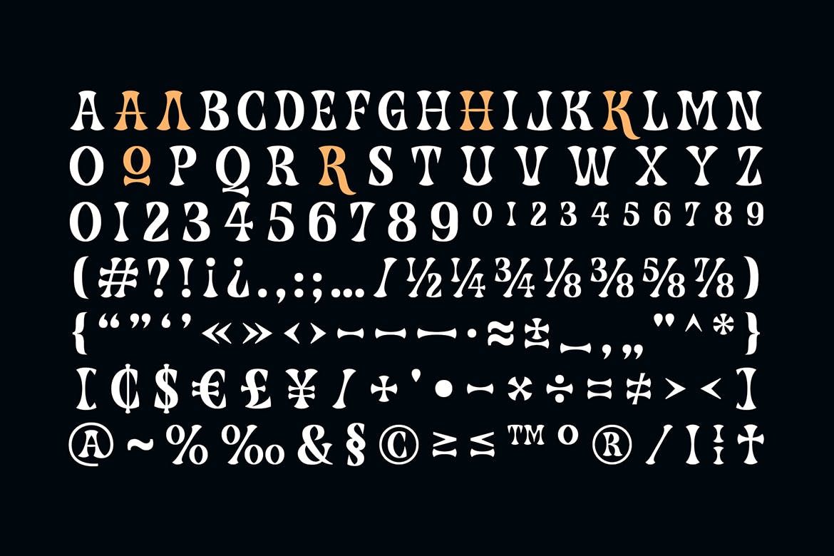 现代复古杂志海报标识设计衬线英文字体 Caupako Font_img_2