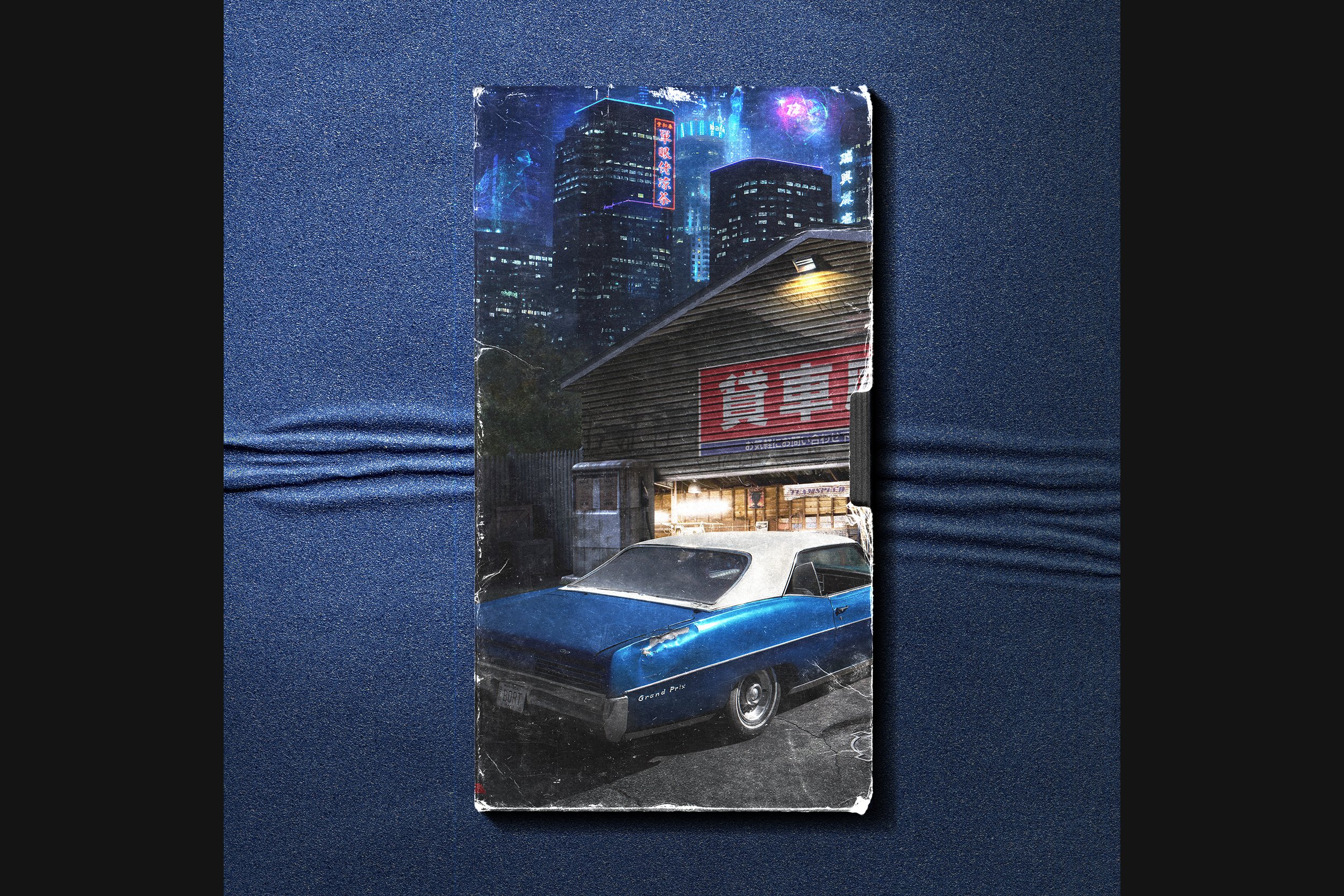 复古做旧盒式录像磁带盒设计展示Ps智能贴图样机模板 OLD VHS Video Cassette Mockup Pack_img_2