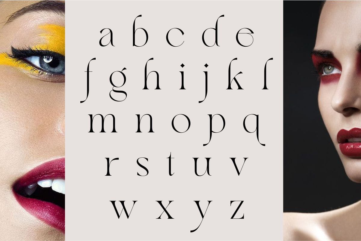 现代奢华品牌海报徽章设计衬线英文字体 Love Story Self Made  Modern Serif_img_2