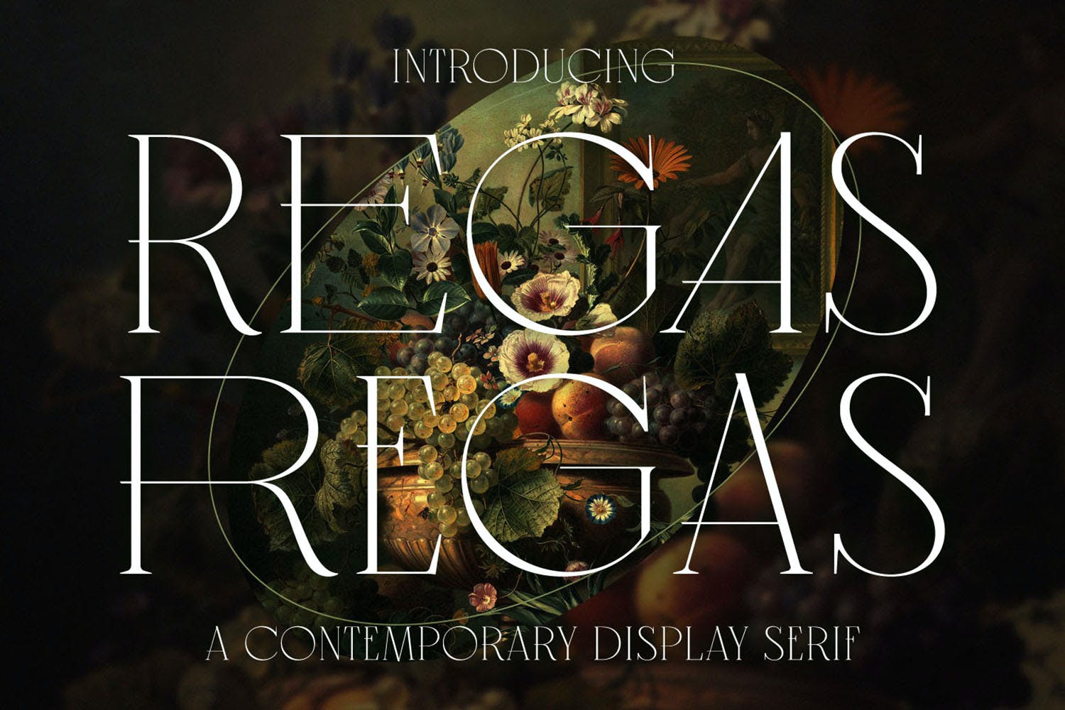 现代品牌标识包装设计衬线英文字体 Regas Classic Vintage Display Serif Font_img_2