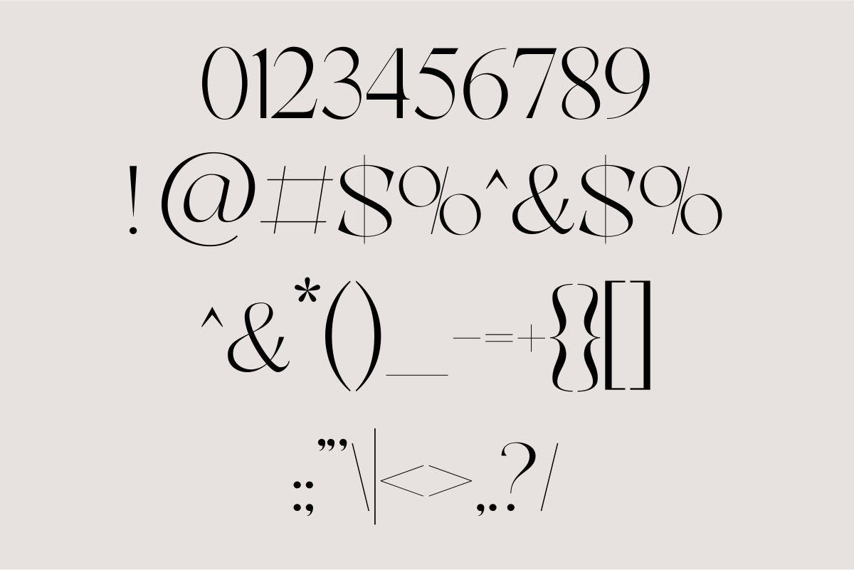 现代奢华品牌海报徽章设计衬线英文字体 Love Story Self Made  Modern Serif_img_2