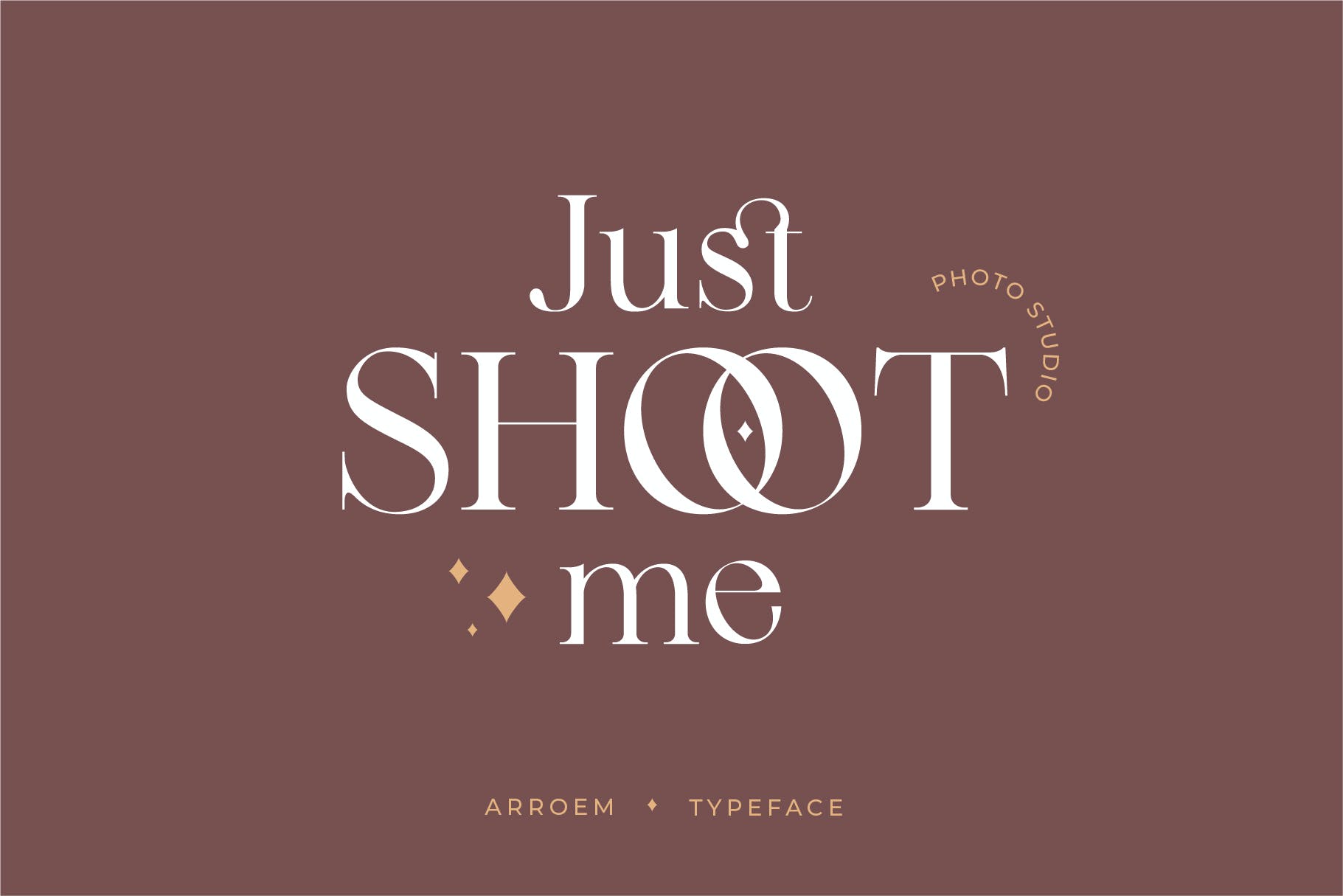 现代时尚杂志品牌徽标logo设计衬线英文字体 Arroem - Serif Display Font_img_2