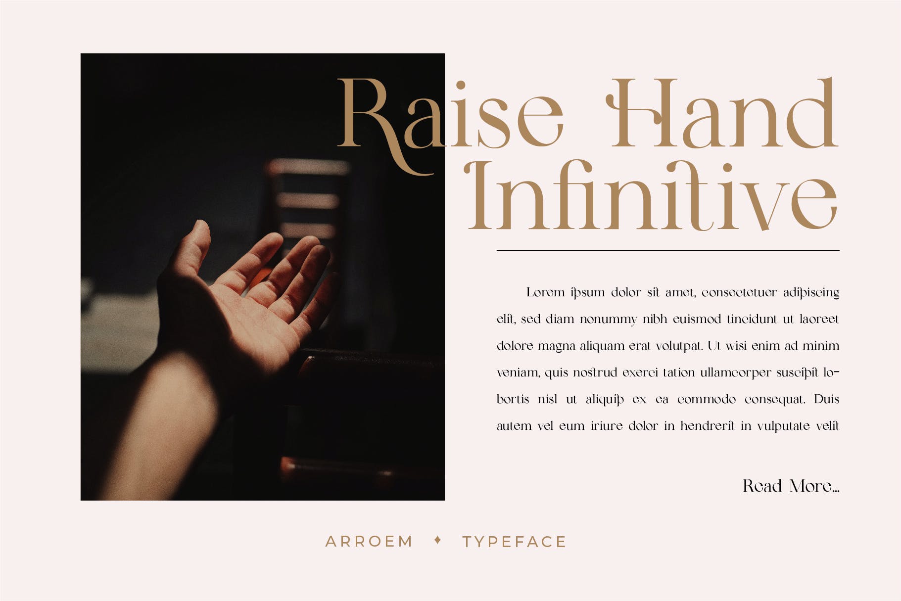 现代时尚杂志品牌徽标logo设计衬线英文字体 Arroem - Serif Display Font_img_2