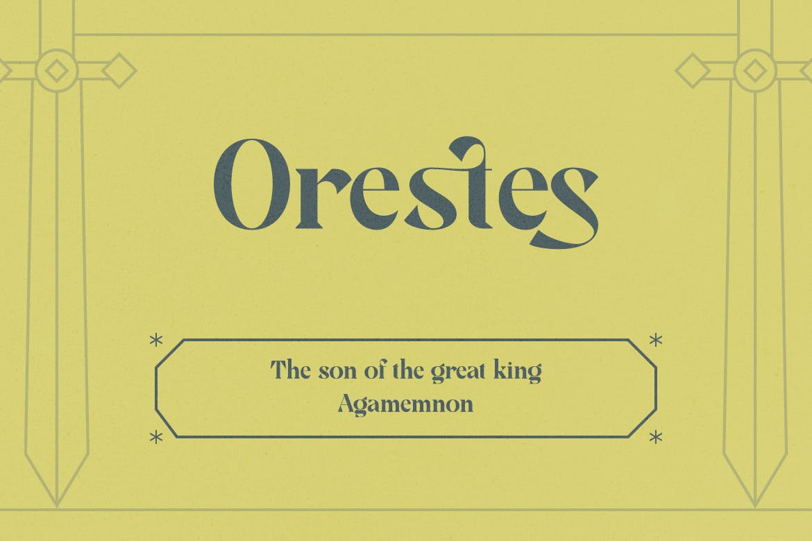 复古海报标题标签设计衬线英文字体 Modern Classic Serif Font_img_2
