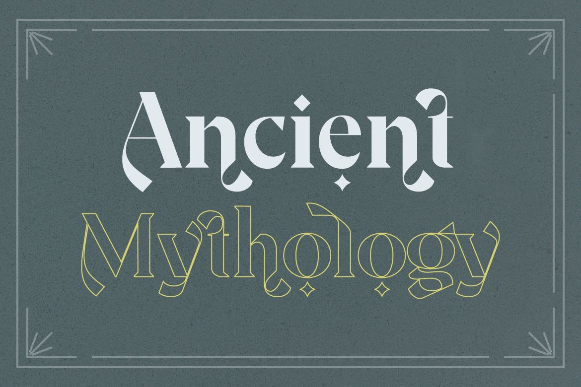 复古海报标题标签设计衬线英文字体 Modern Classic Serif Font_img_2
