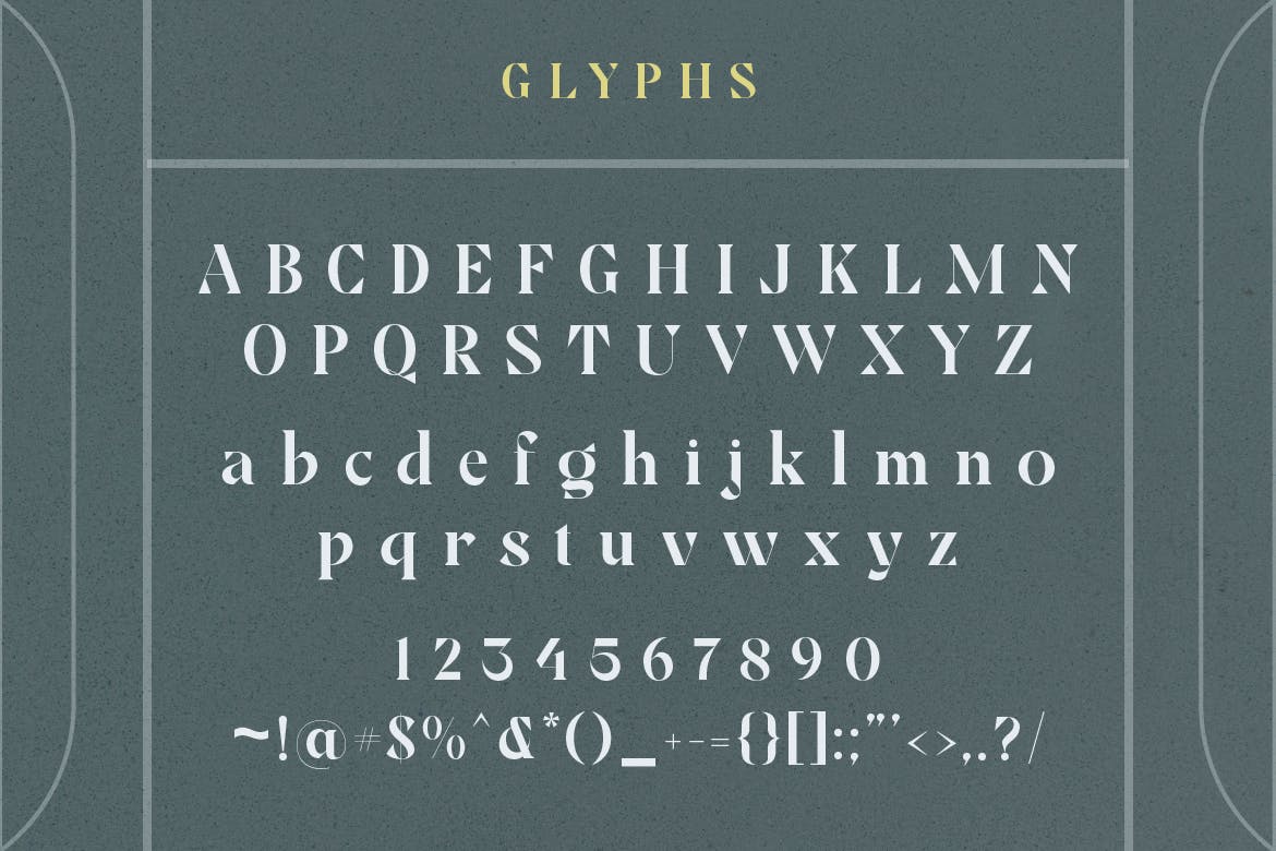 复古海报标题标签设计衬线英文字体 Modern Classic Serif Font_img_2