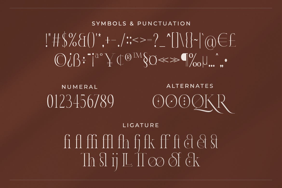 时尚优雅品牌海报徽标logo设计衬线英文字体 Hara – Modern Serif Font_img_2