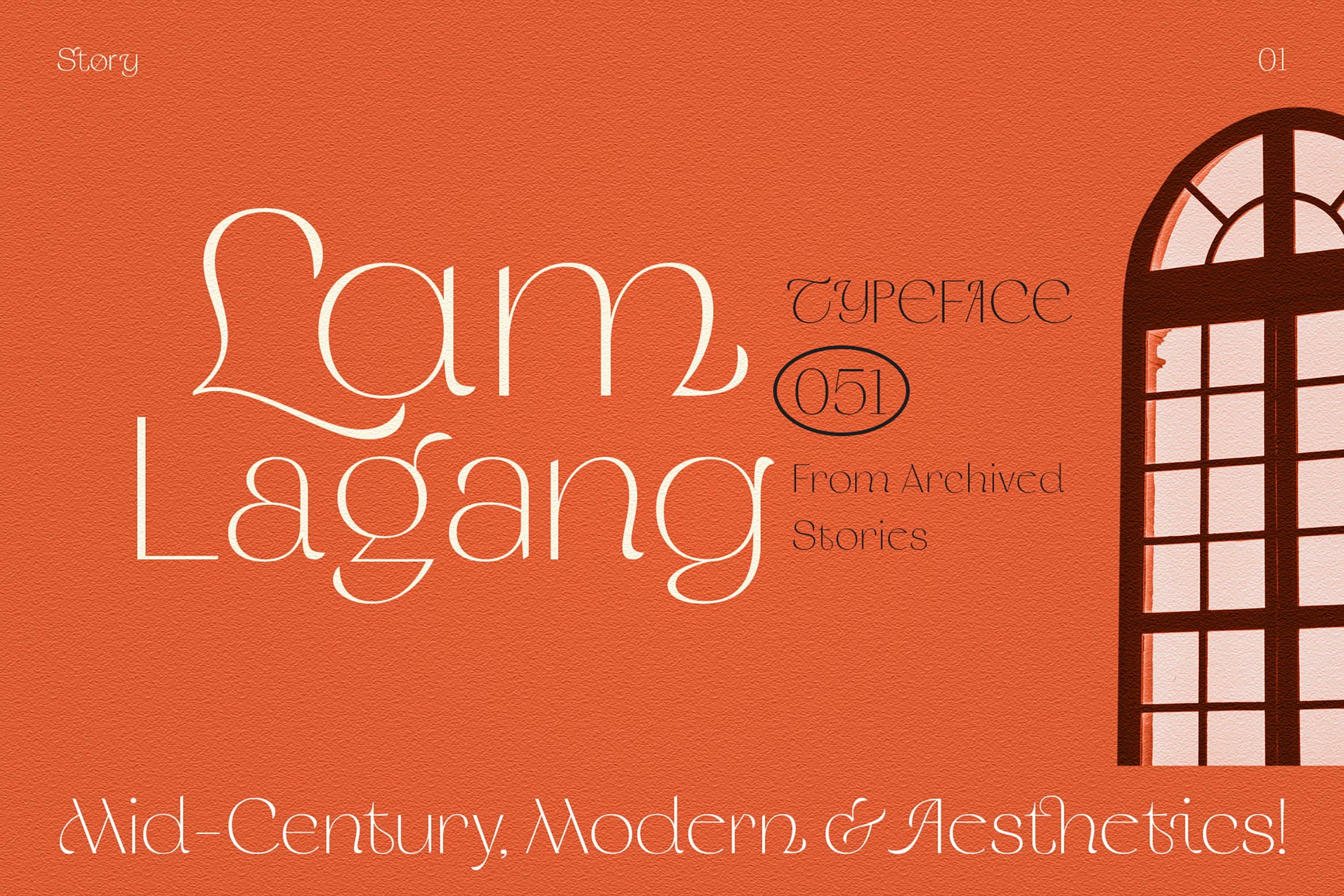 现代美学风格杂志海报徽标logo设计无衬线英文字体 Lam Lagang 051_img_2