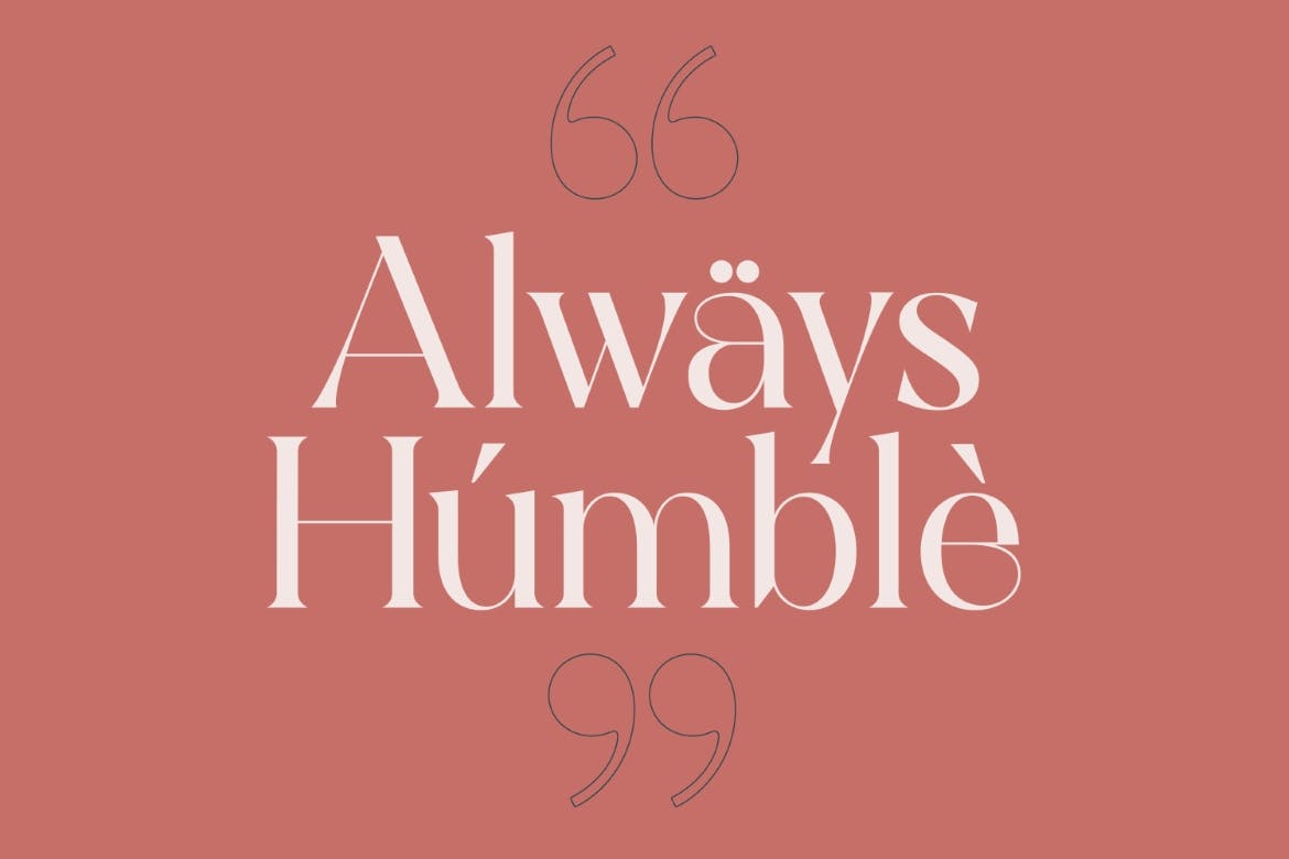 现代优雅标识包装徽标logo设计衬线英文字体 Belgietta - Ligature Display Serif_img_2