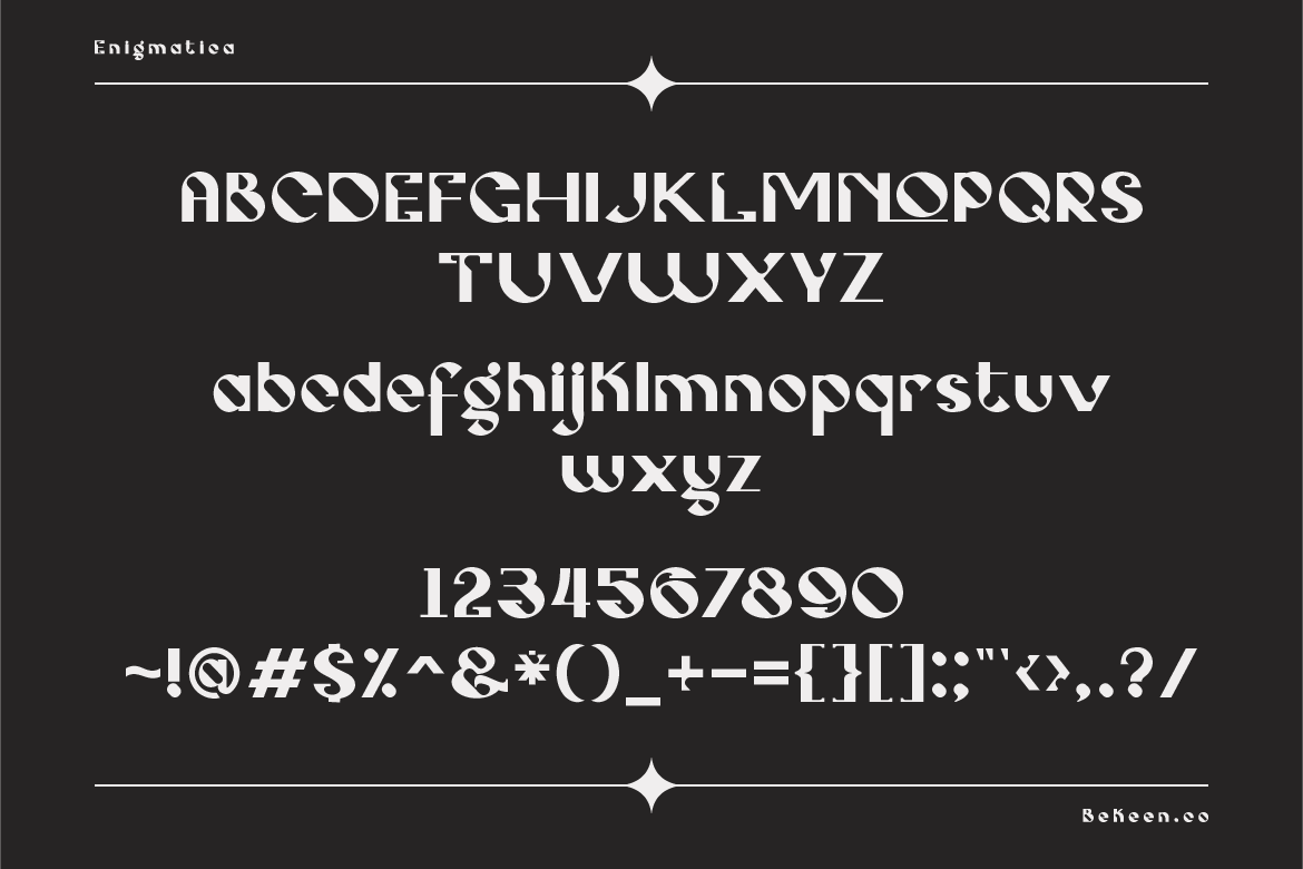 复古海报广告标签设计无衬线英文字体 Retro Futuristic Font_img_2