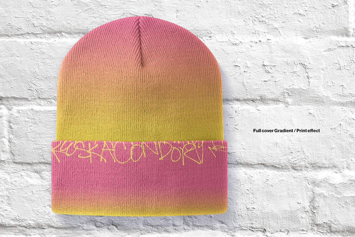 豆豆帽毛线帽子设计展示贴图样机合集 Beanie Mockups Set_img_2