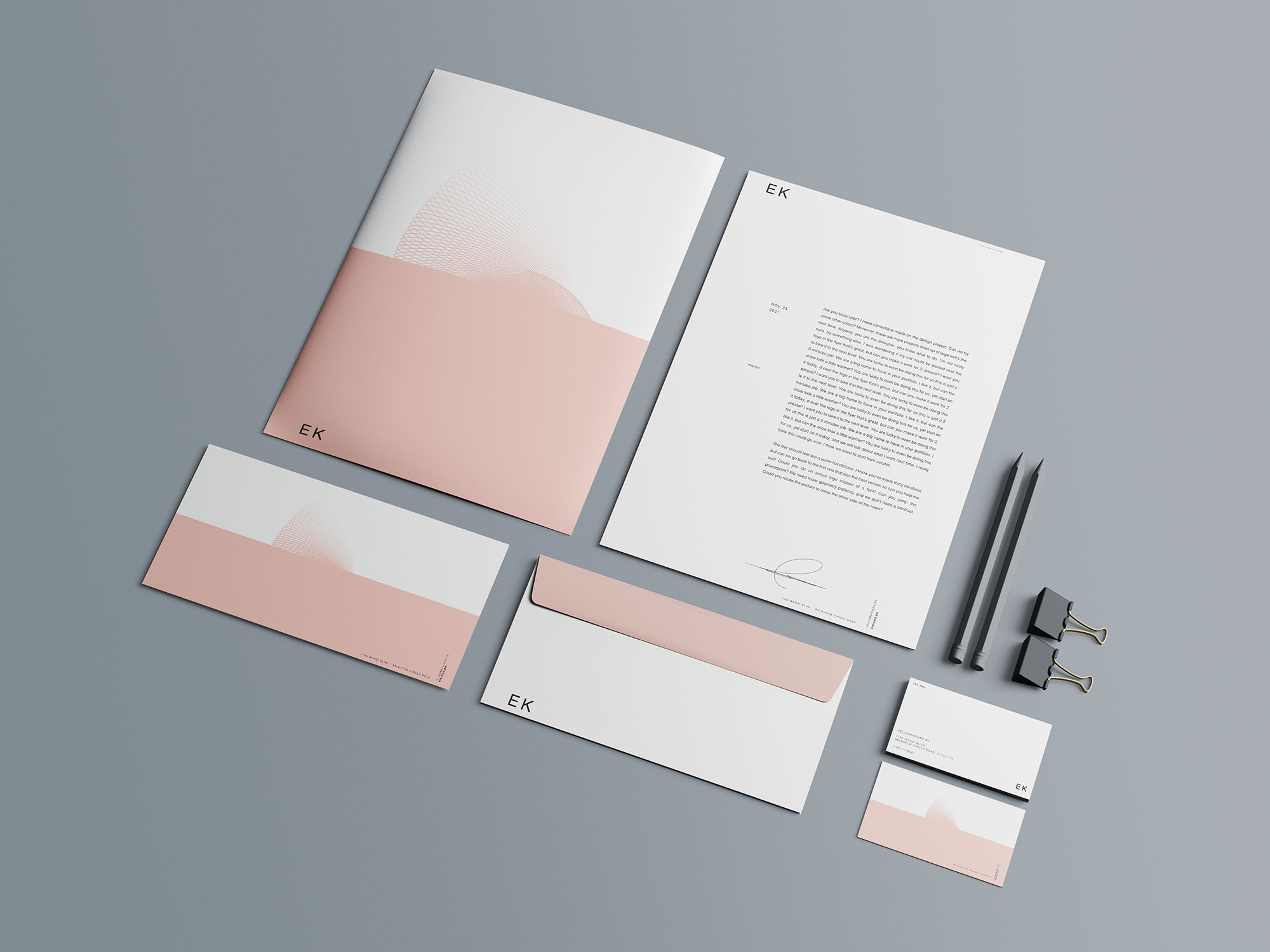 15款品牌标志VI设计办公用品展示贴图样机PSD模板素材 15 Stationery Branding Mockups_img_2