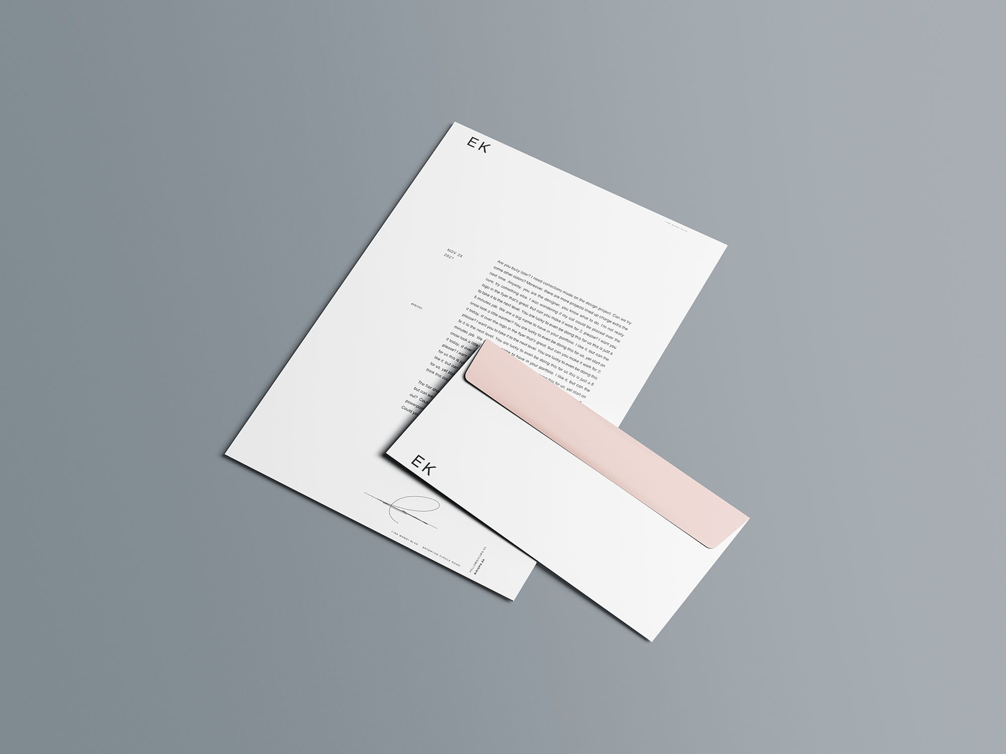 15款品牌标志VI设计办公用品展示贴图样机PSD模板素材 15 Stationery Branding Mockups_img_2