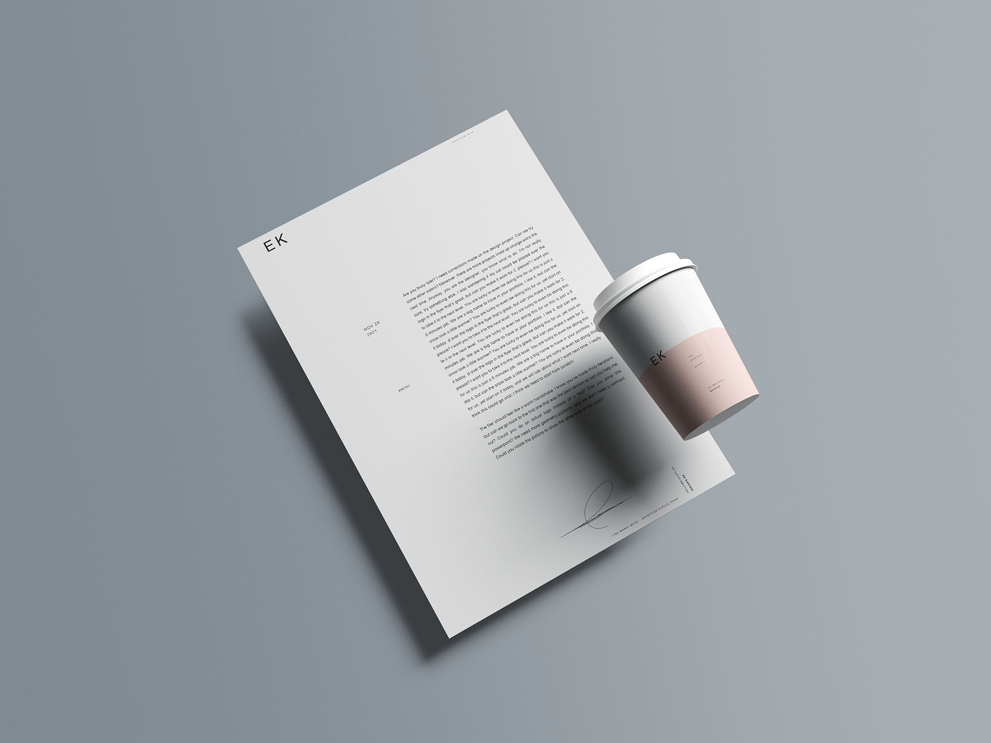 15款品牌标志VI设计办公用品展示贴图样机PSD模板素材 15 Stationery Branding Mockups_img_2