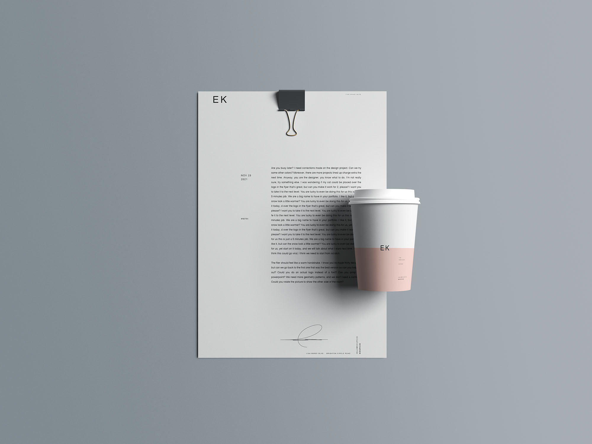 15款品牌标志VI设计办公用品展示贴图样机PSD模板素材 15 Stationery Branding Mockups_img_2