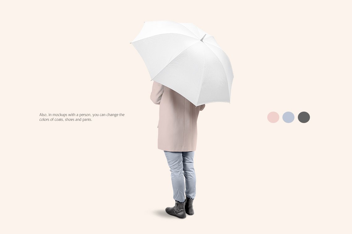 多功能太阳雨伞设计展示贴图样机模板套装 Umbrella Mockups Bundle_img_2