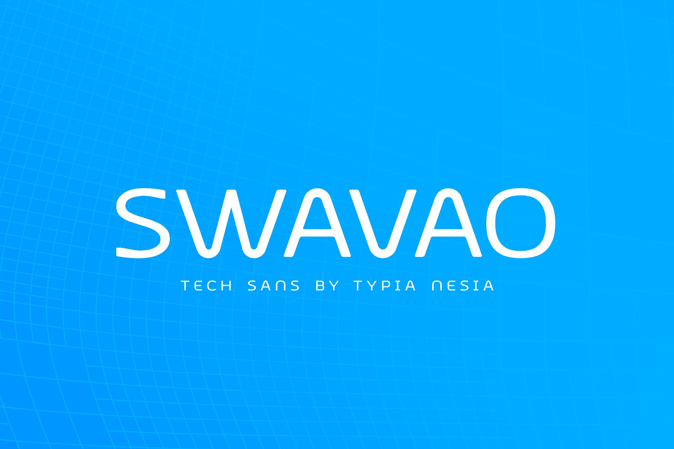 现代复古品牌标题海报设计无衬线英文字体 Swavao Futuristic Modern font - Techno Sans Serif_img_2