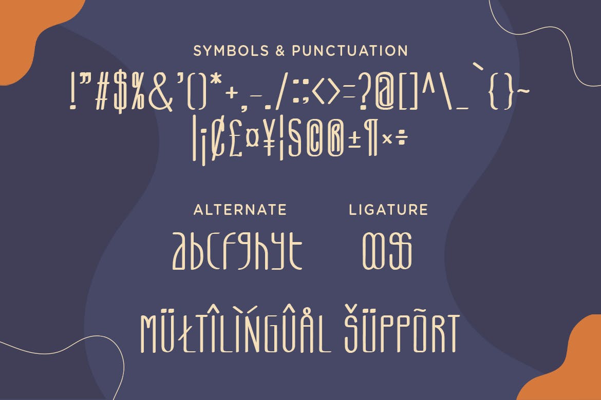 现代简约品牌名片徽标设计无衬线英文字体 Mauricio – A Sans Font Family_img_2