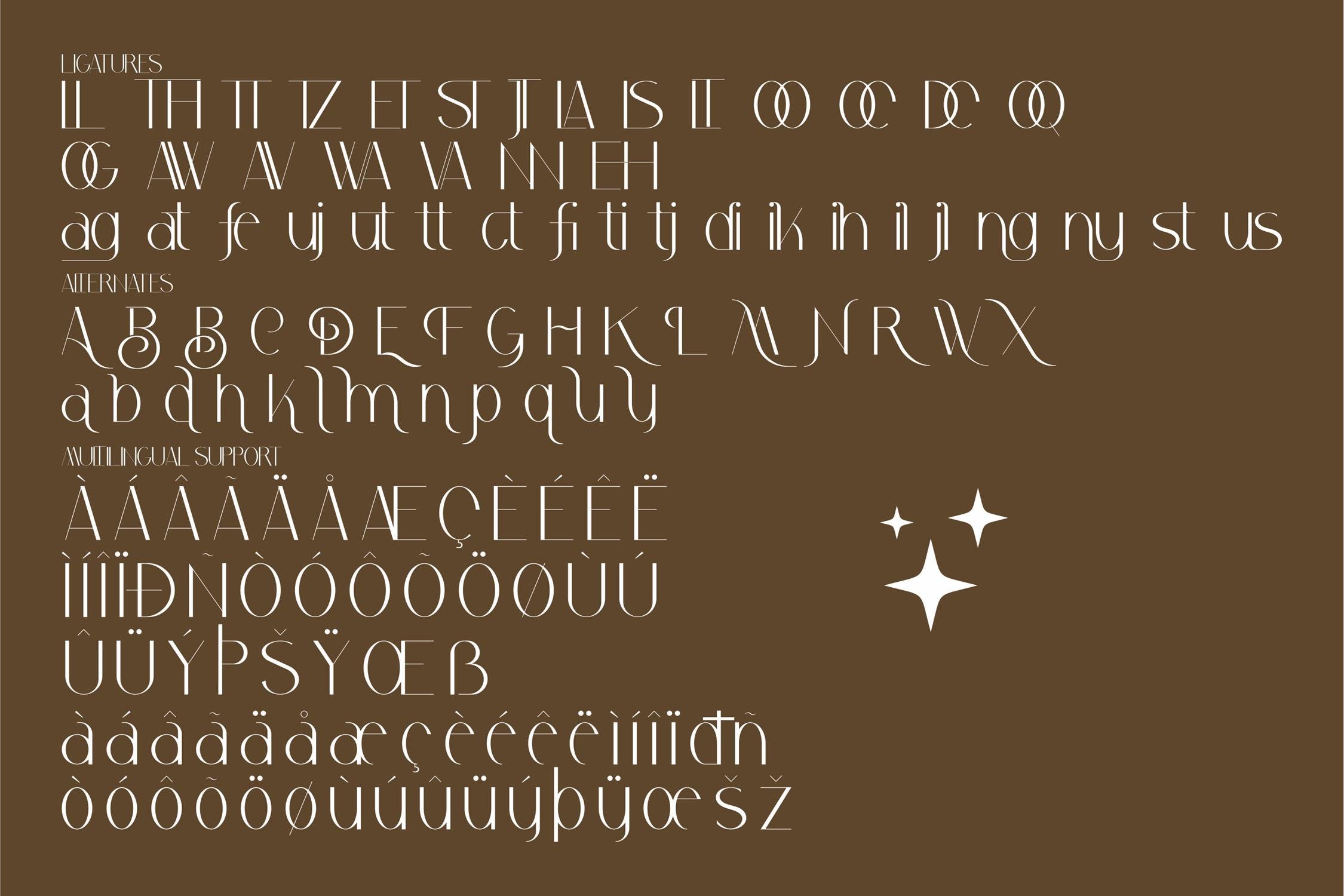 现代优雅海报标识徽标logo设计衬线英文字体 Safira Beautiful Serif Font LS_img_2