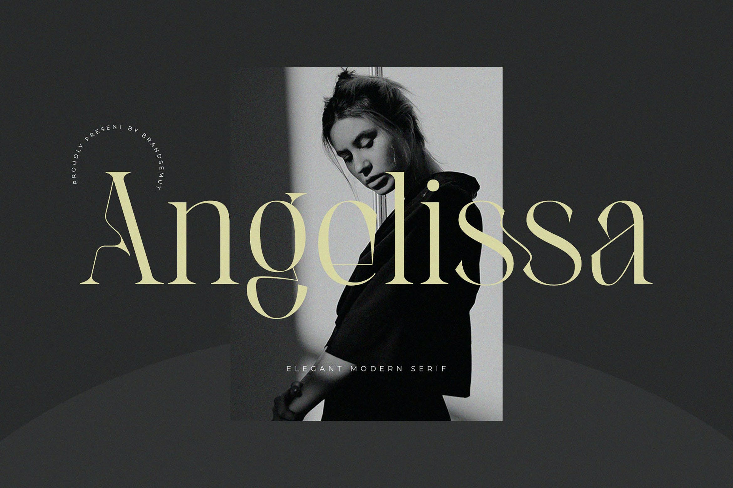 优雅杂志品牌徽标logo设计衬线英文字体 Angelissa - Elegant Modern Serif_img_2