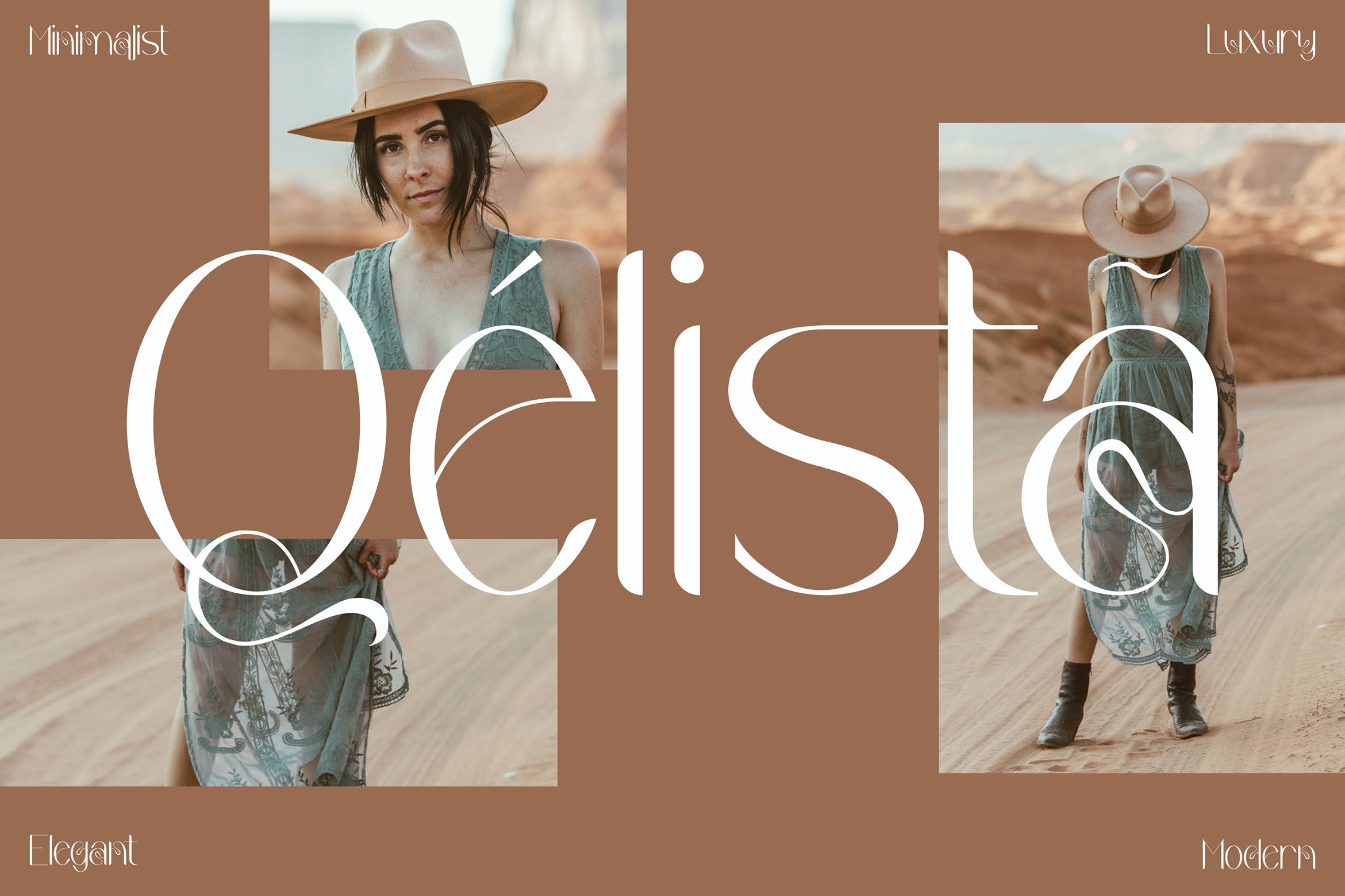 时尚标识海报品牌设计衬线英文字体 Qelista Stylish Serif Font LS_img_2