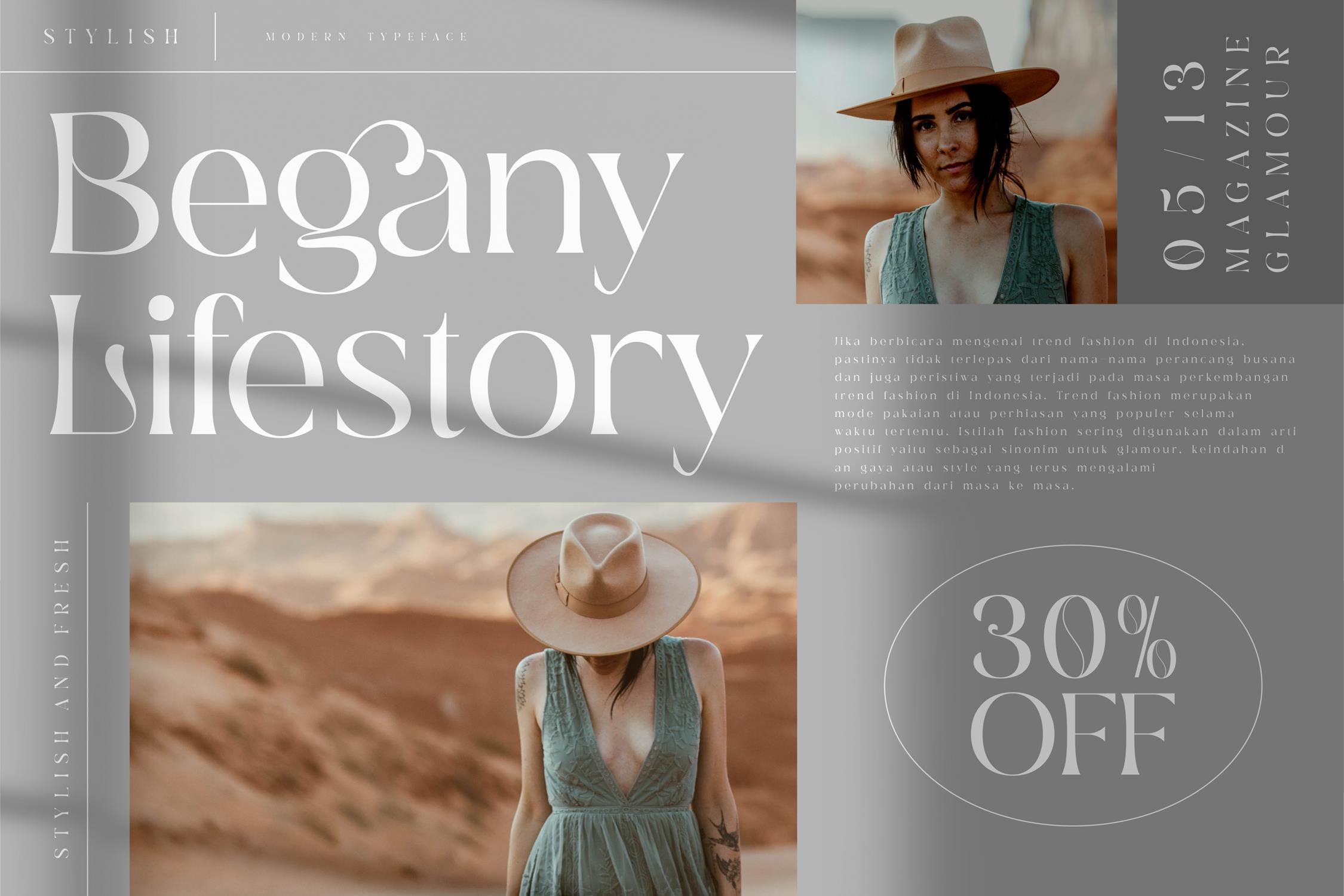 现代标识海报品牌设计衬线英文字体 Deraga Classic Serif Font LS_img_2