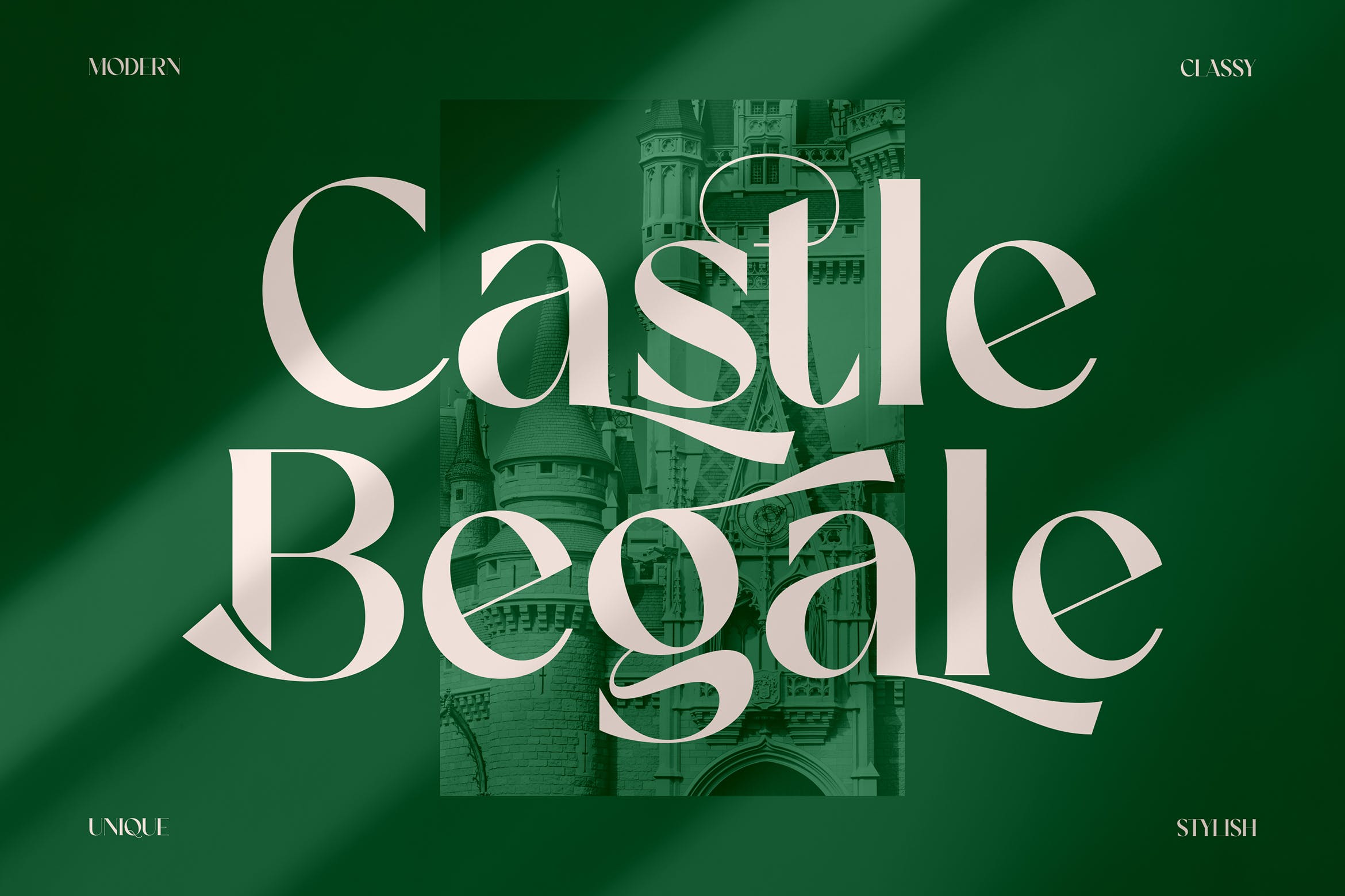 优雅品牌海报标识设计衬线英文字体 Castle Begale Luxury Serif Font LS_img_2