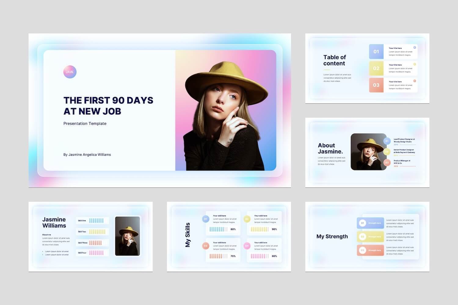 现代企业营销策划提案简报设计ppt+keynote模板 First 90 Days Plan ppt+keynote Template_img_2