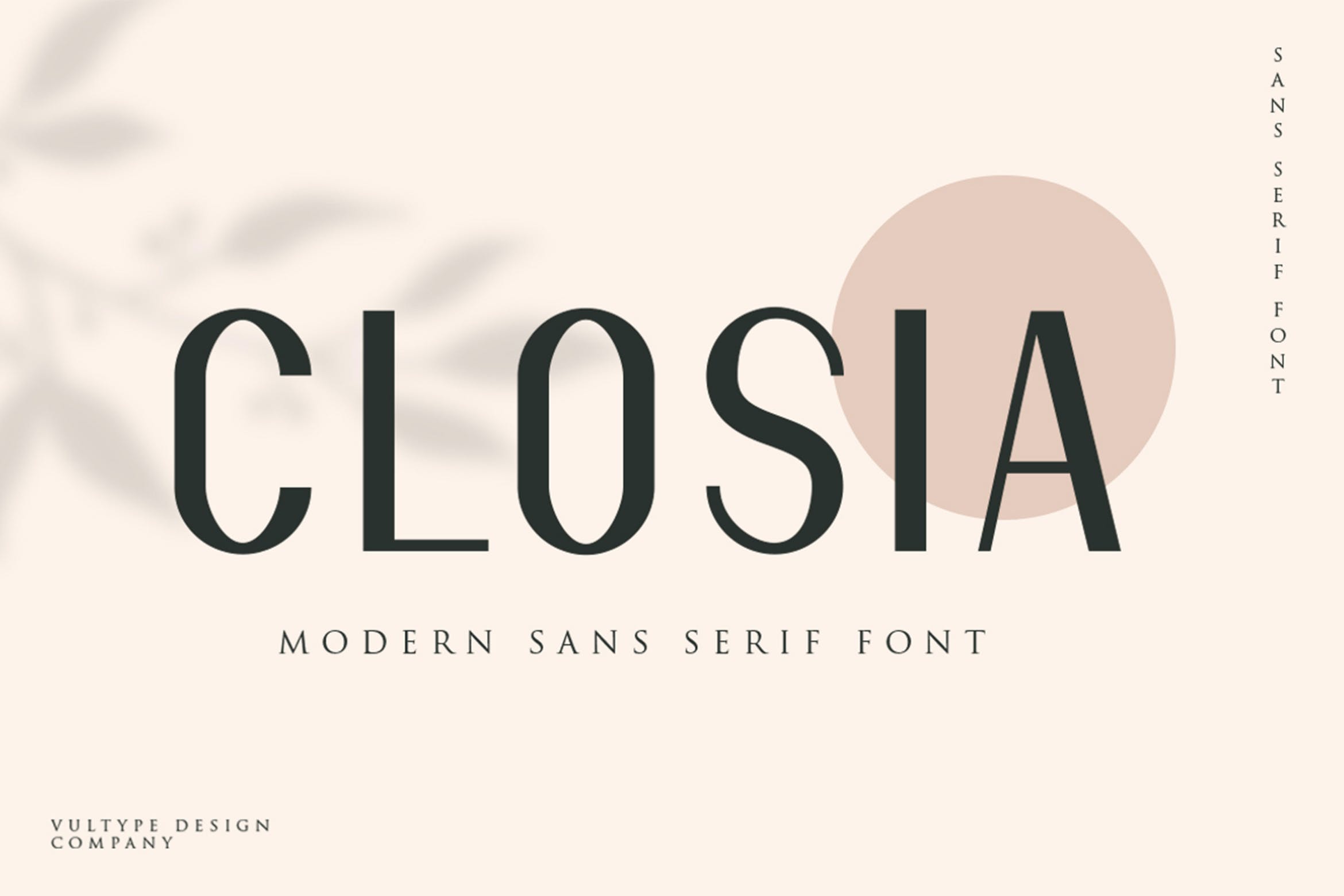 现代杂志请柬T 恤设计无衬线英文字体 Closia Modern Minimal Font_img_2