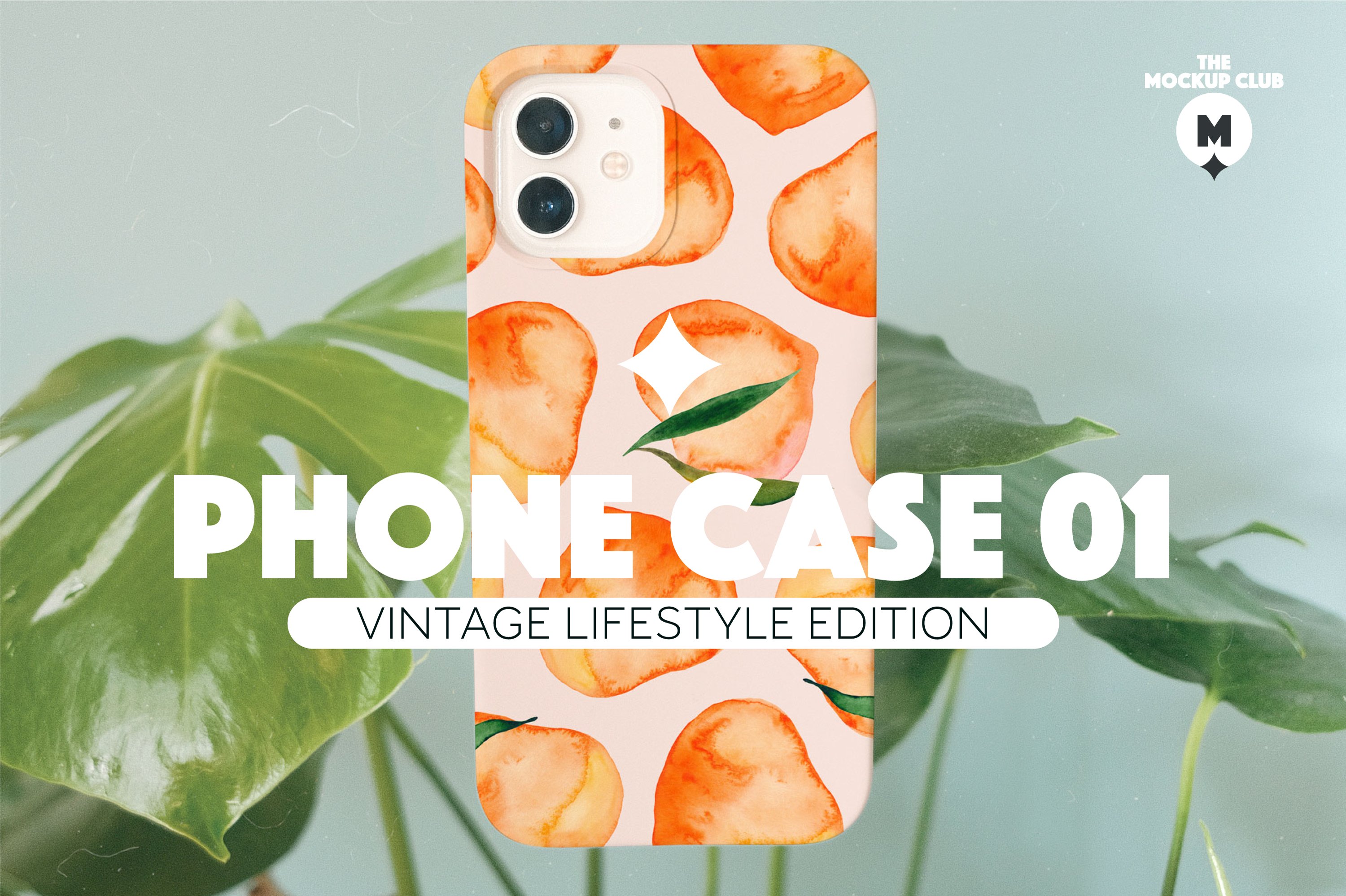 8款复古时尚苹果iPhone 12手机壳外观设计展示样机模版 PHONE CASE MOCKUPS 01 / LIFESTYLE_img_2