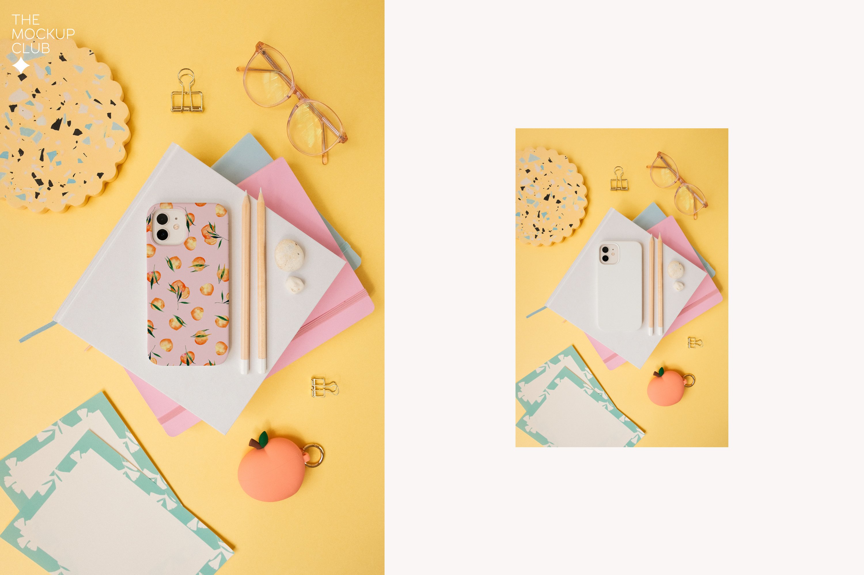 8款复古时尚苹果iPhone 12手机壳外观设计展示样机模版 PHONE CASE MOCKUPS 01 / LIFESTYLE_img_2