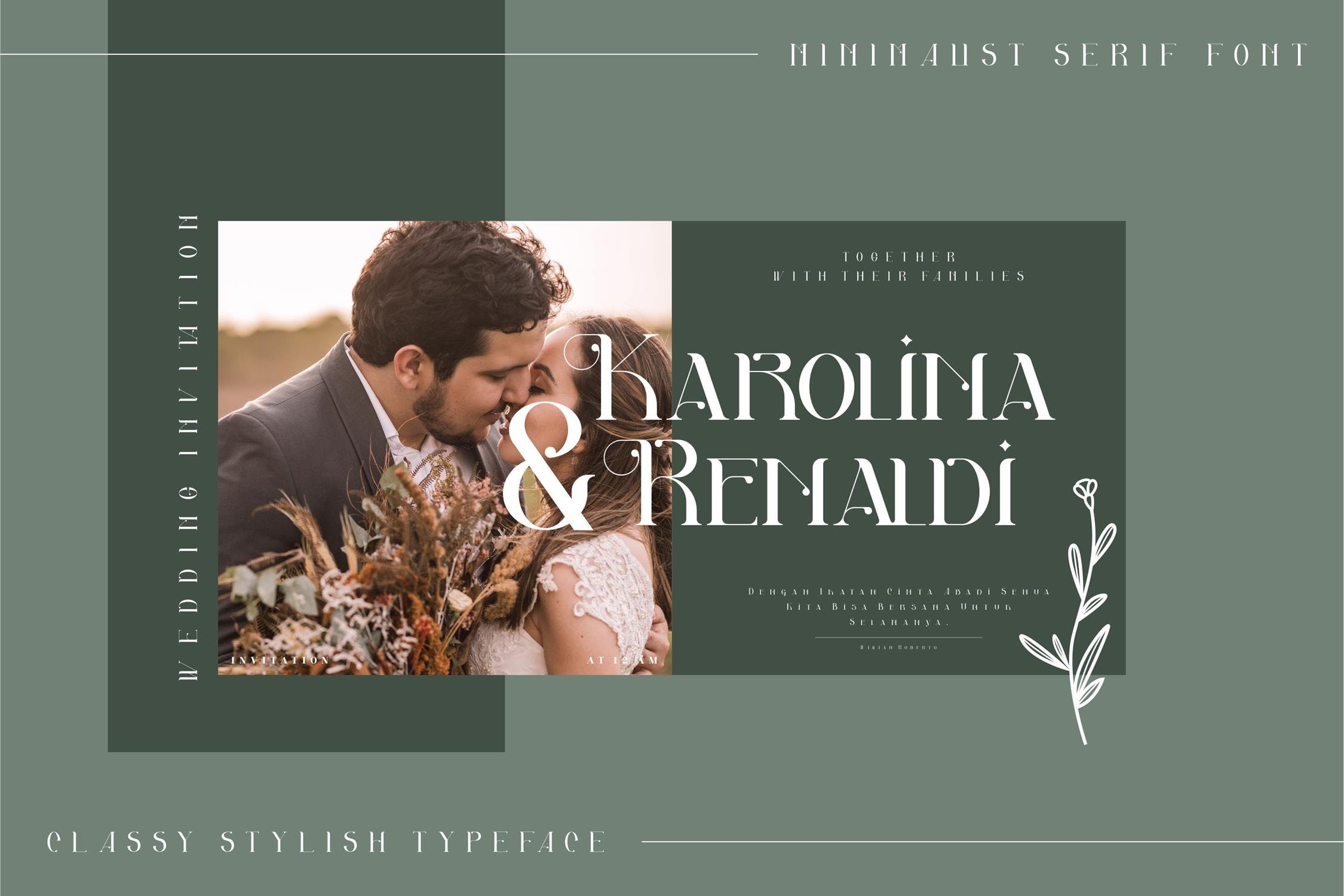 现代优雅海报品牌标识设计衬线英文字体 Akila Modern Serif Font LS_img_2