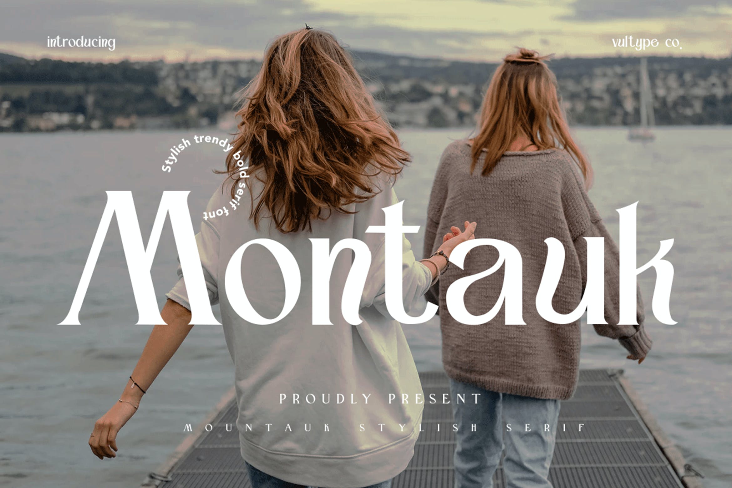 时尚复古杂志品牌包装设计衬线英文字体 Montauk - Vintage Serif Font_img_2