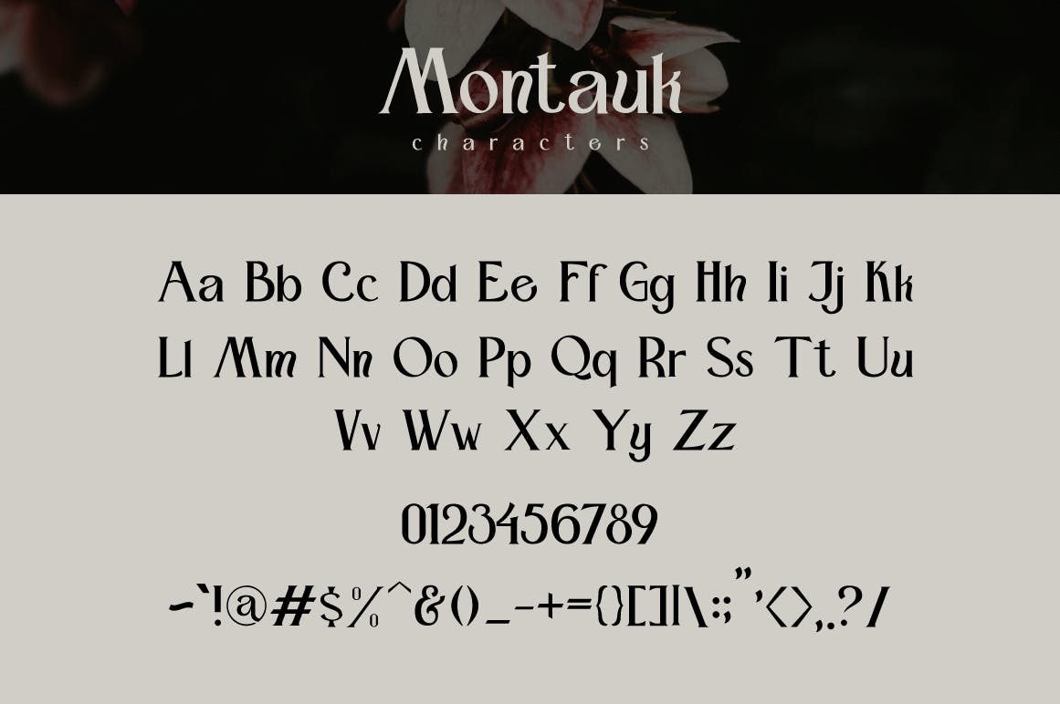 时尚复古杂志品牌包装设计衬线英文字体 Montauk - Vintage Serif Font_img_2