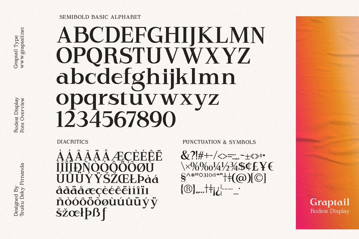 现代杂志品牌徽标logo设计衬线英文字体 Rodest - Font Family_img_2