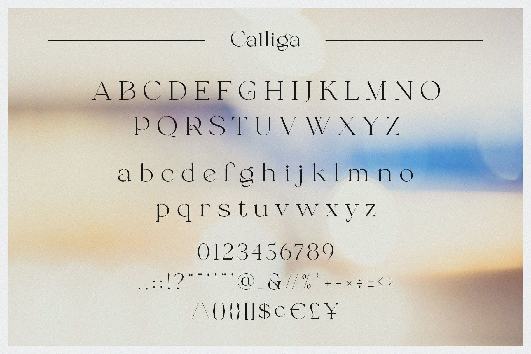 时尚优雅杂志标识徽标logo设计衬线英文字体 Calliga - Stylish Display Serif_img_2