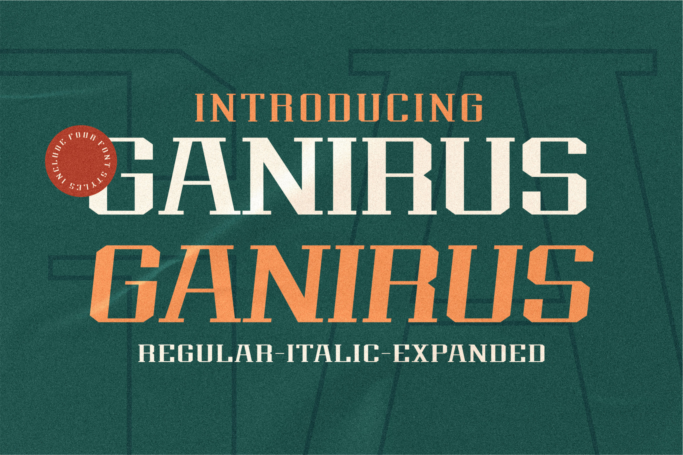 现代杂志海报徽标logo设计衬线英文字体 Ganirus_img_2