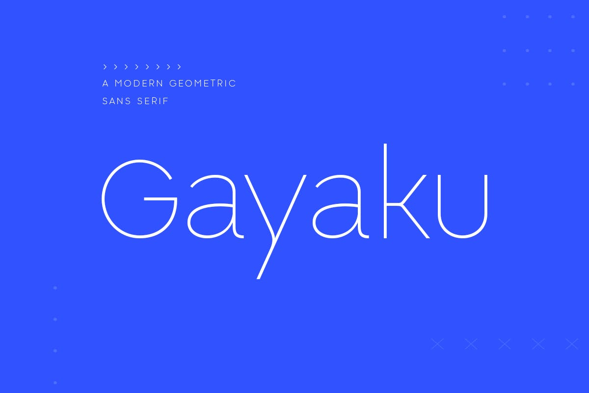 现代杂志标识徽标logo设计无衬线英文字体 Gayaku - Modern Sans Serif Font_img_2