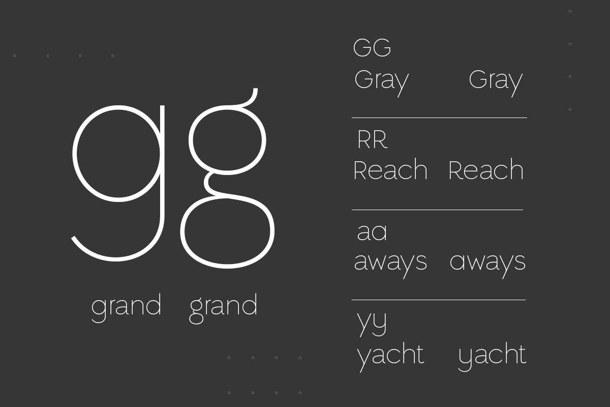 现代杂志标识徽标logo设计无衬线英文字体 Gayaku - Modern Sans Serif Font_img_2