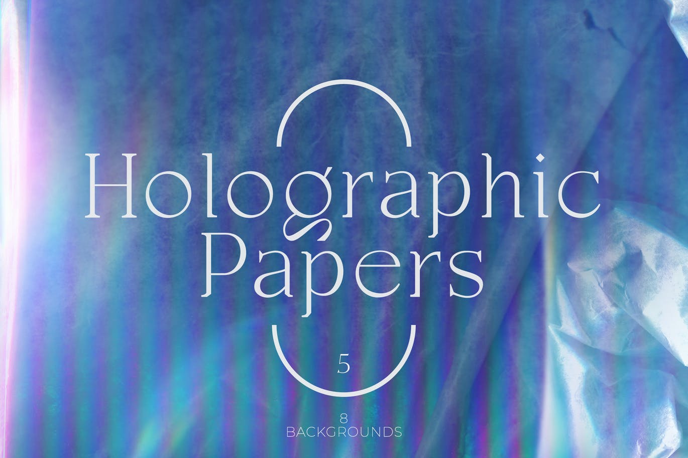 全息多彩高清纸背景图片设计素材 Holographic Papers Vol.5_img_2