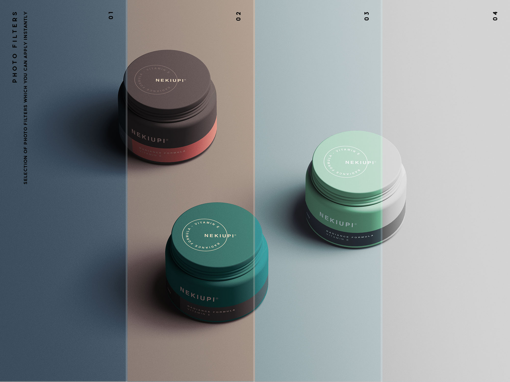 7款高级化妆品面霜包装罐设计贴图样机素材 Cosmetic Jar Mockups_img_2