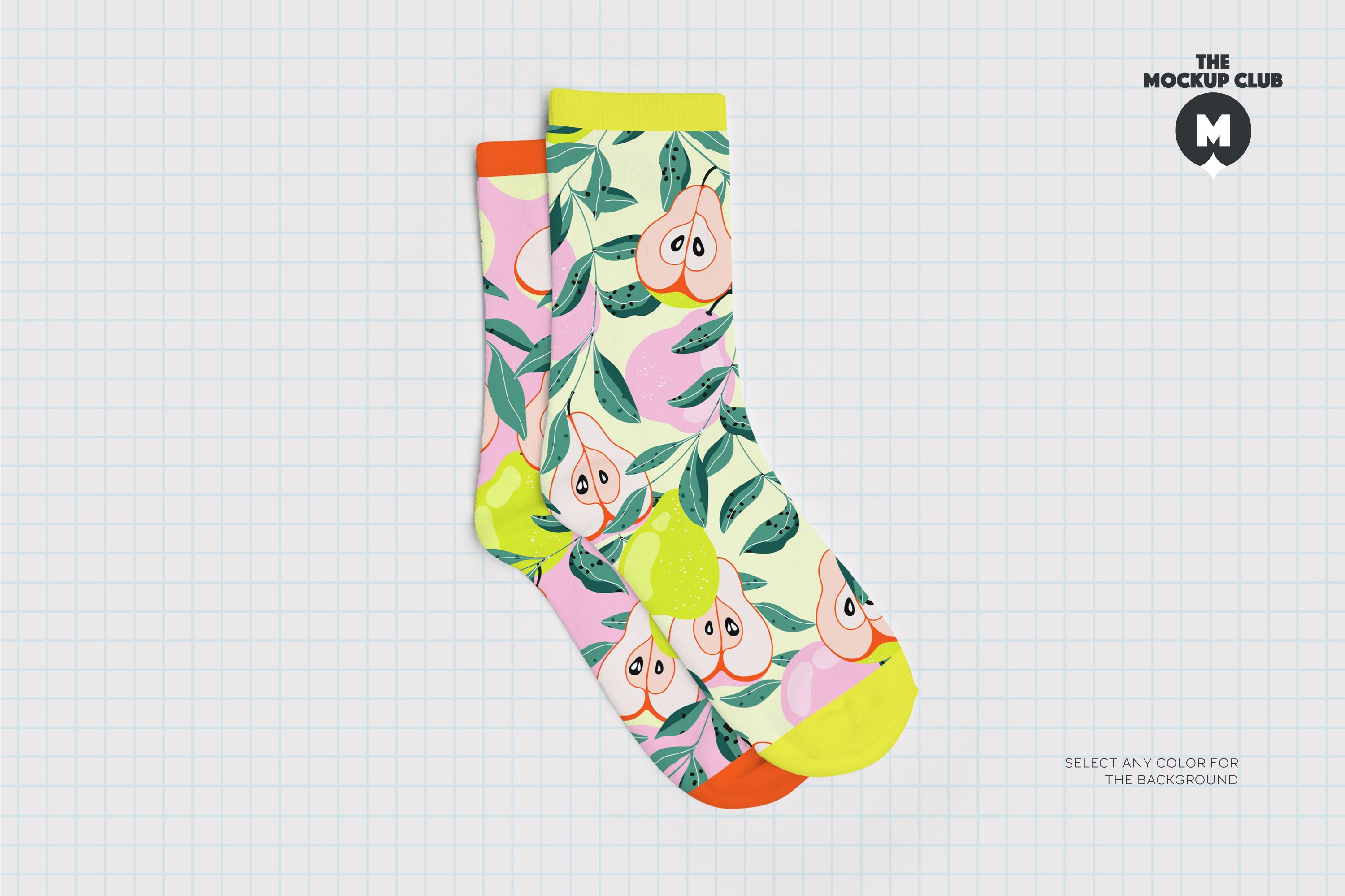 时尚长装袜子印花图案设计贴图样机模板合集 SOCKS MOCKUP SET_img_2