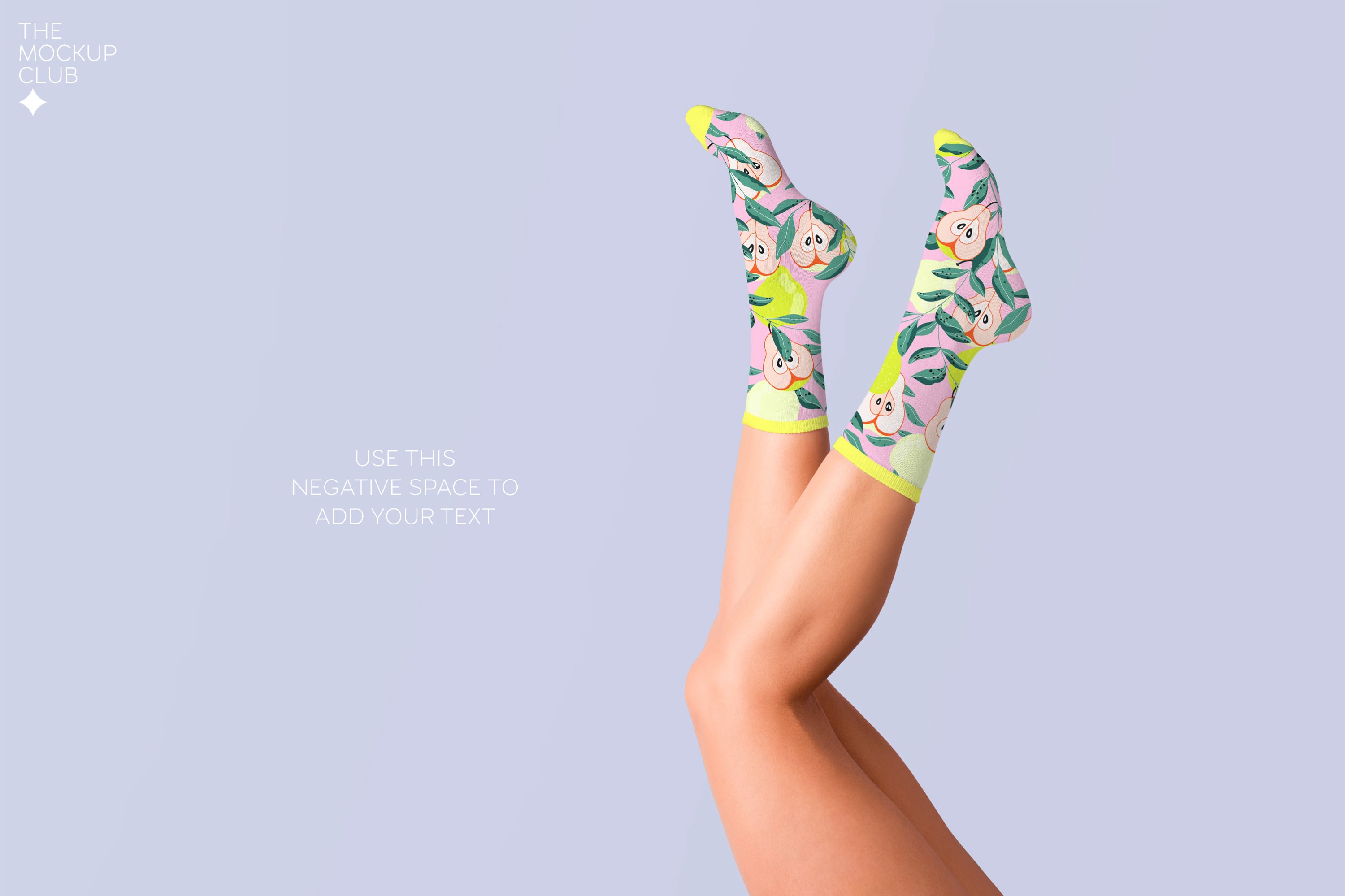 时尚长装袜子印花图案设计贴图样机模板合集 SOCKS MOCKUP SET_img_2