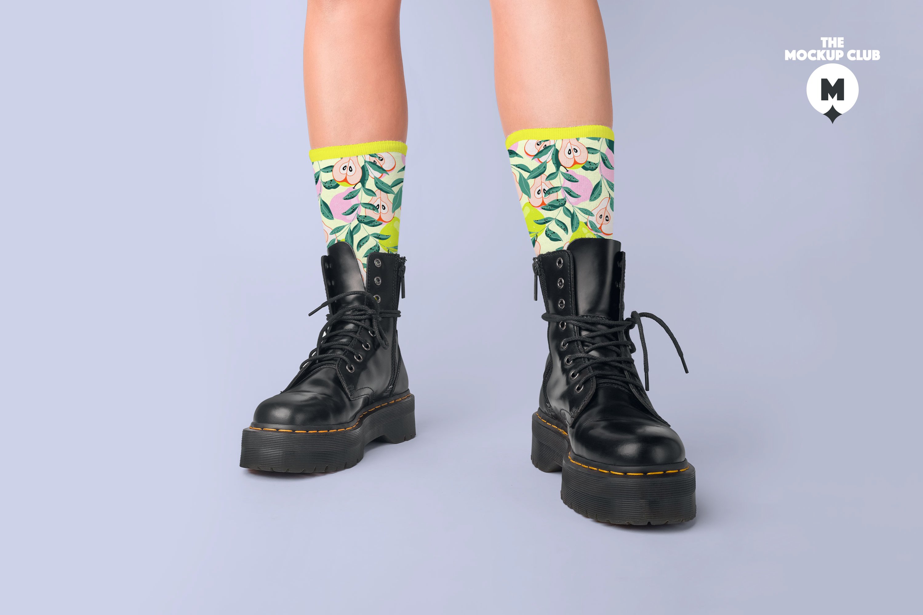 时尚长装袜子印花图案设计贴图样机模板合集 SOCKS MOCKUP SET_img_2