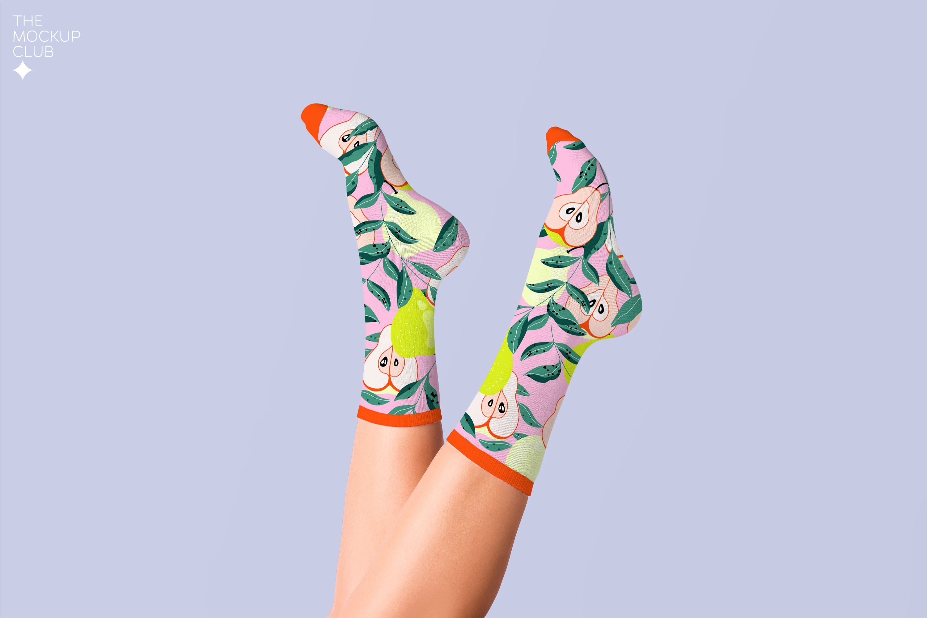 时尚长装袜子印花图案设计贴图样机模板合集 SOCKS MOCKUP SET_img_2