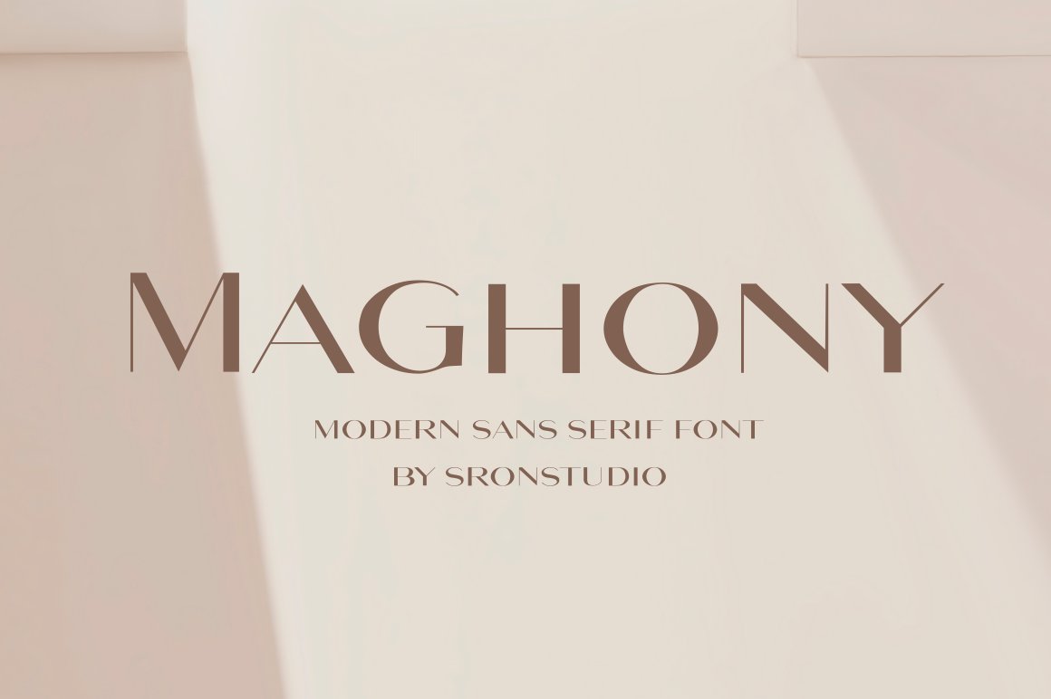现代时尚包装标题徽标Logo设计无衬线英文字体素材 Maghony - Modern Sans Serif Font_img_2