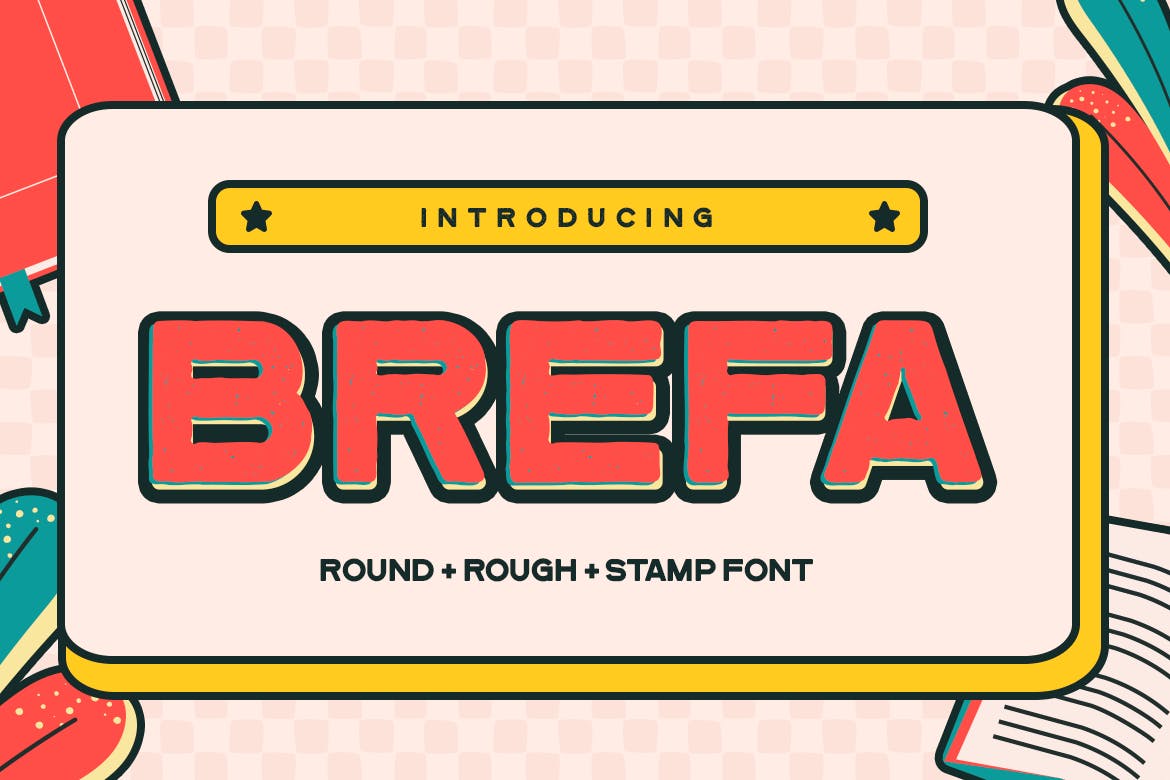 现代复古杂志包装徽标logo设计无衬线英文字体 Brefa_img_2