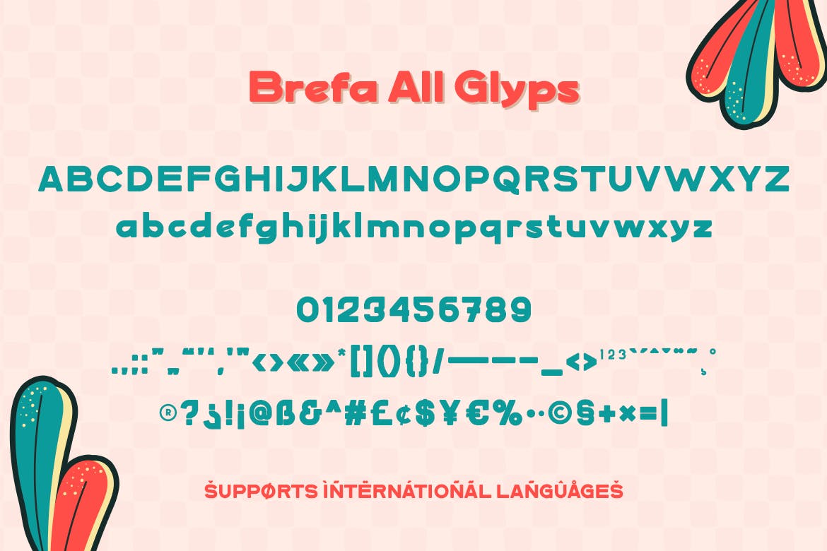 现代复古杂志包装徽标logo设计无衬线英文字体 Brefa_img_2