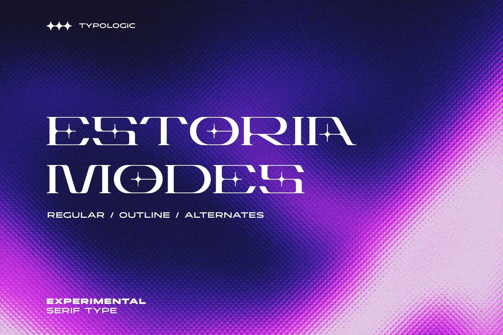 潮流现代经典酸性未来派大写衬线英文字体设计素材 Estoria - Futuristic Serif Type_img_2